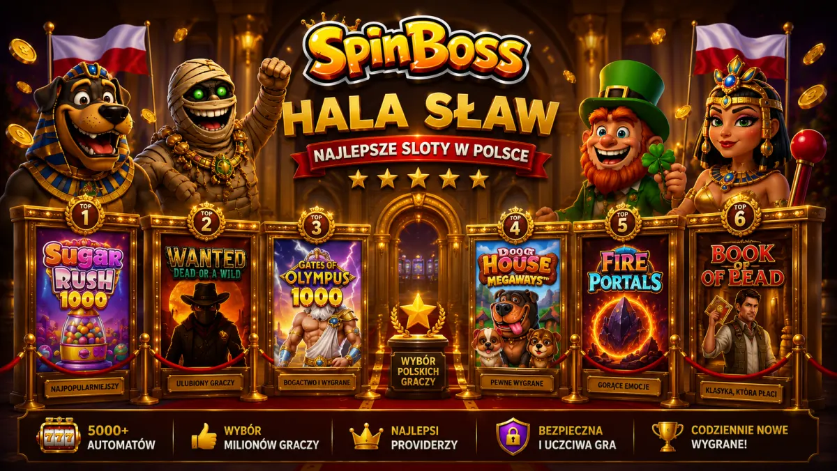 Hala sław Spinboss Casino — najlepsze sloty w Polsce